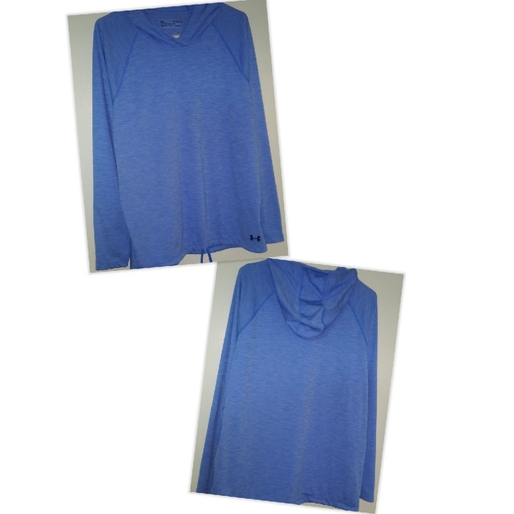 UNDER ARMOUR BLUE HOODIE TOP WOMEN'S XL